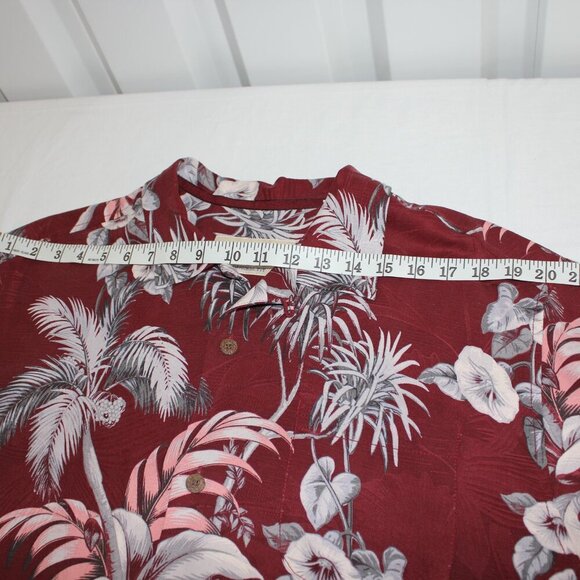 Tommy Bahama Mens Silk Original Fit Tropical Print Button Down Shirt Size L - Picture 5 of 7